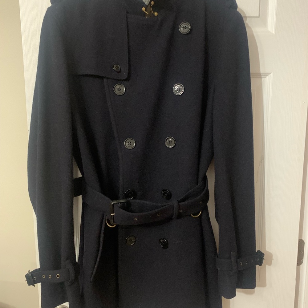 Burberry Brit men's navy wool coat size L - Picture 5 of 16